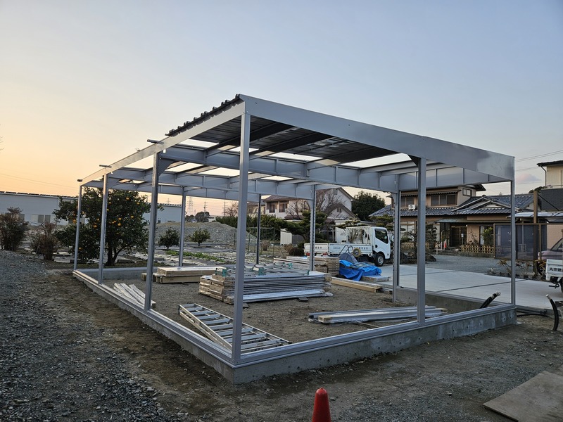 浜北 Ｙ様邸 ガレージ工事と土間コンクリート工事